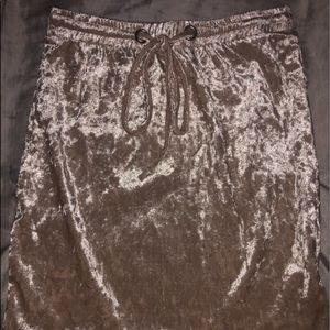 Cardi B cream velvet skirt ! NWT size medium